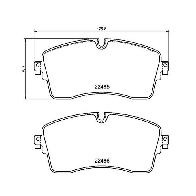 Brembo Disc Brake Pad Set Front (LowMetallic) Brembo P44028